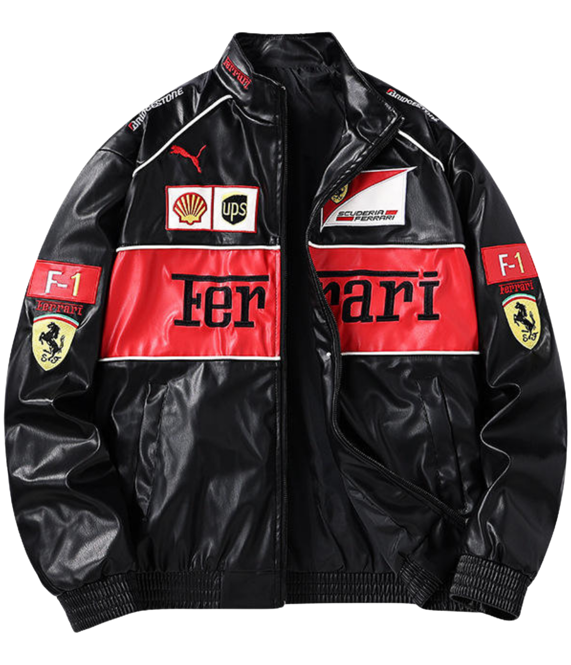 90's Vintage Scuderia Frrari Jacket – Leather Edition