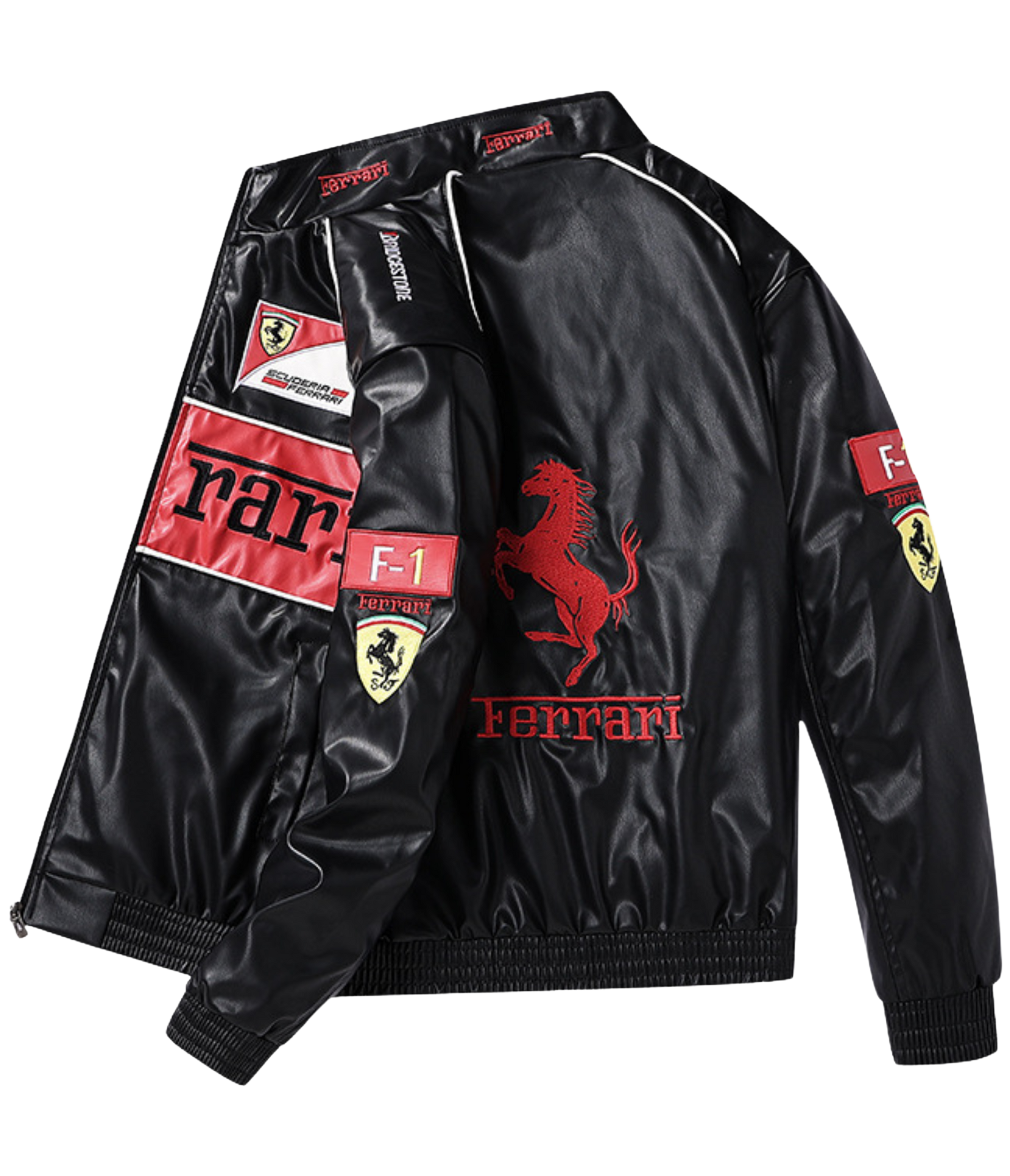 90's Vintage Scuderia Frrari Jacket – Leather Edition