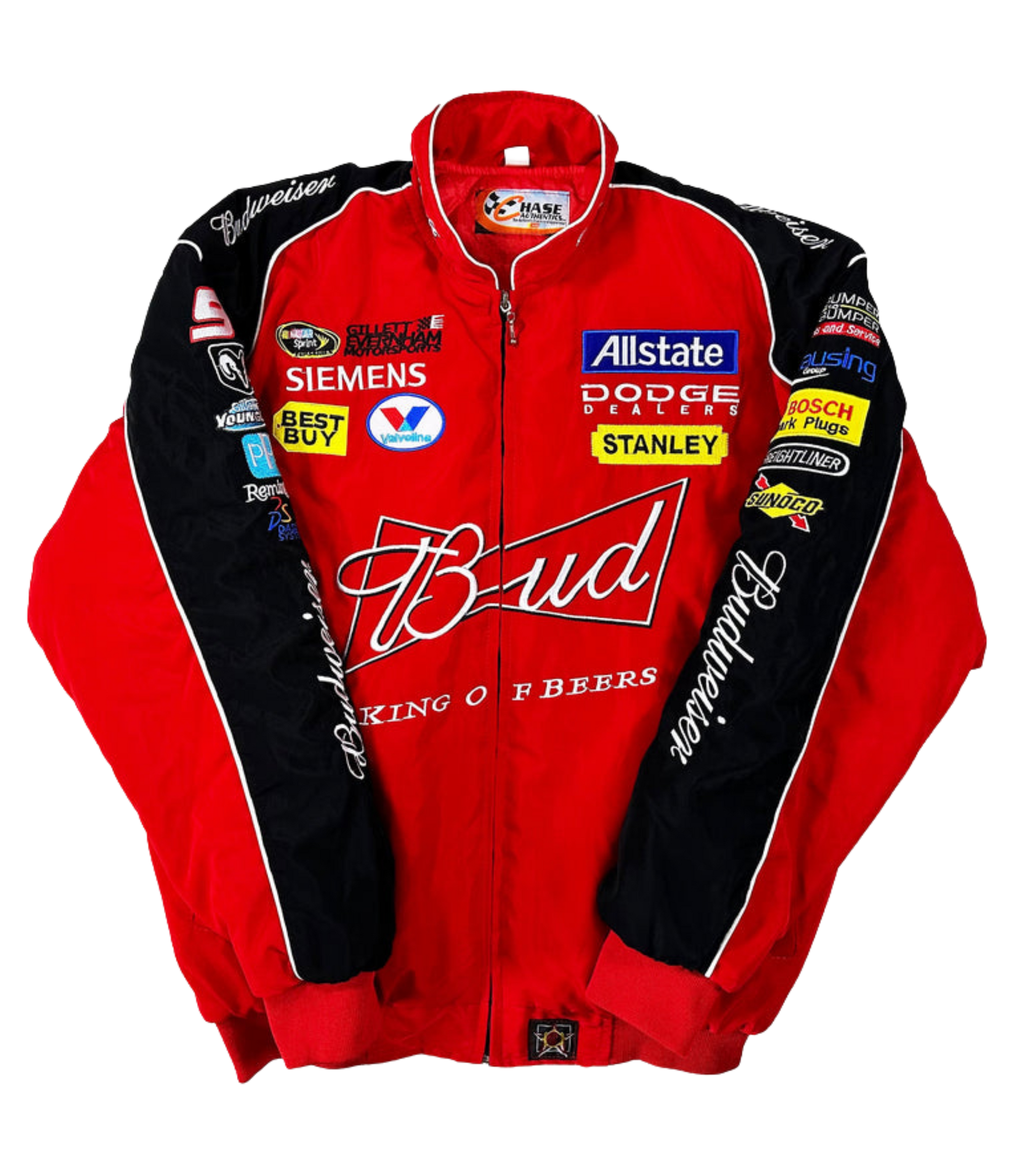 Bdwiser Red Vintage Racing Jacket