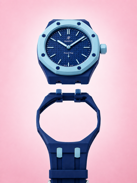 Rubber Strap & Case For AP x Swatch Royal Pop - Lán Ba