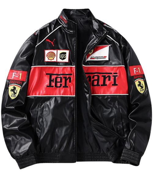 90's Vintage Scuderia Frrari Jacket – Leather Edition