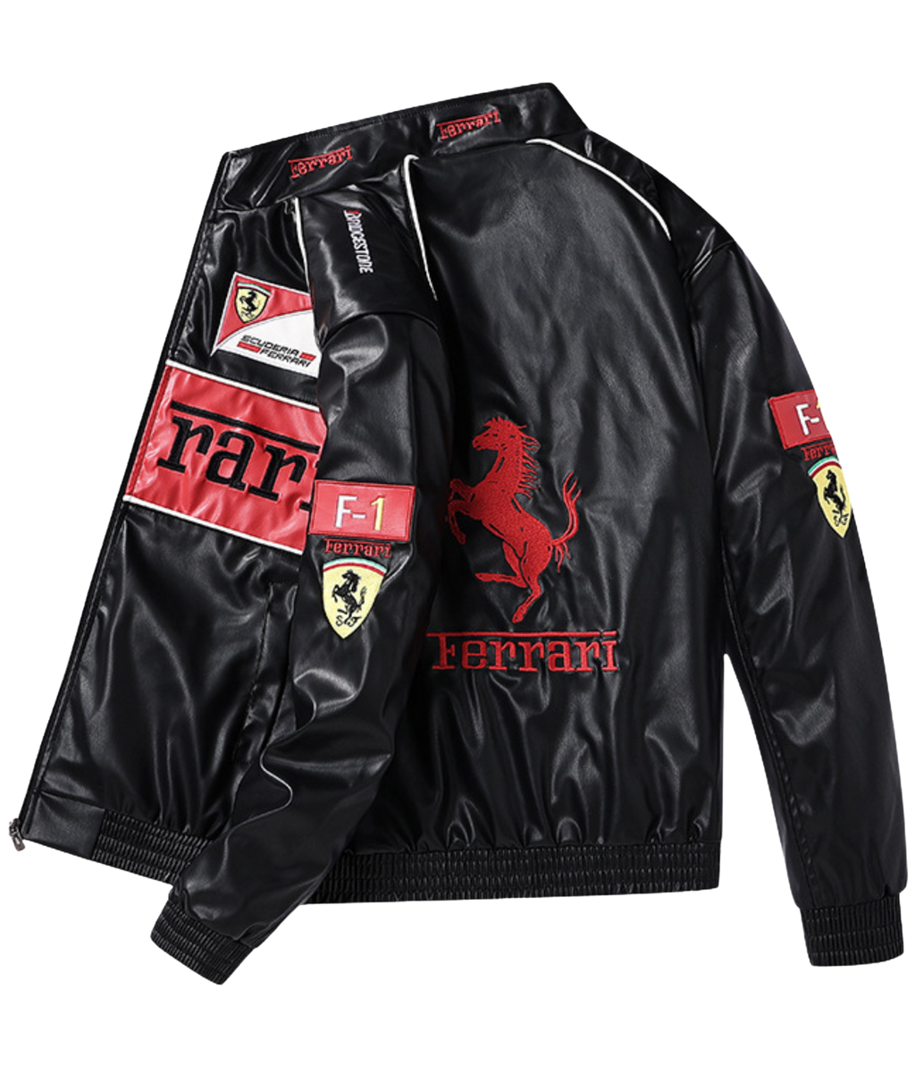90's Vintage Scuderia Frrari Jacket – Leather Edition