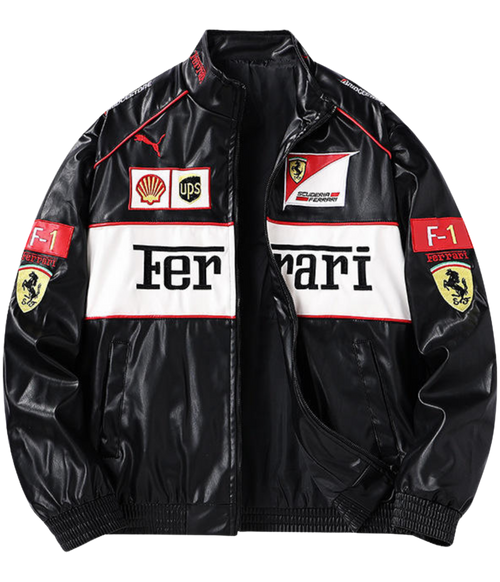 90's Vintage Scuderia Frrari Jacket – Leather Edition