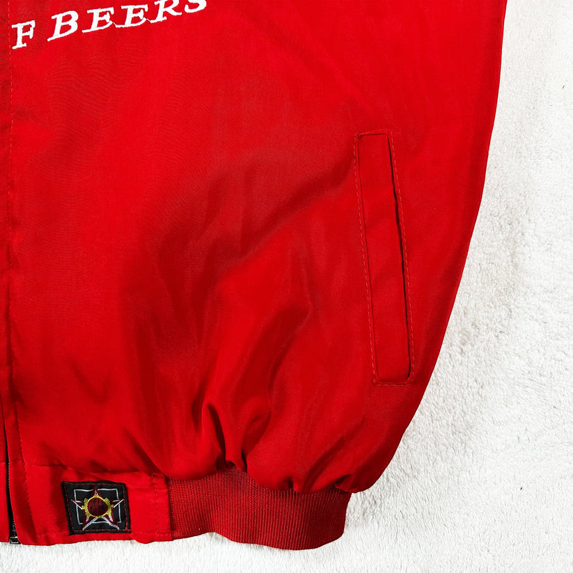Bdwiser Red Vintage Racing Jacket