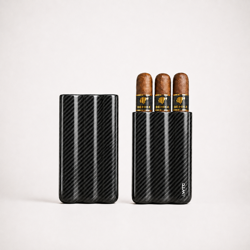 3K Twill Carbon Fiber Cigar Case, 3 Tube · Suzuka