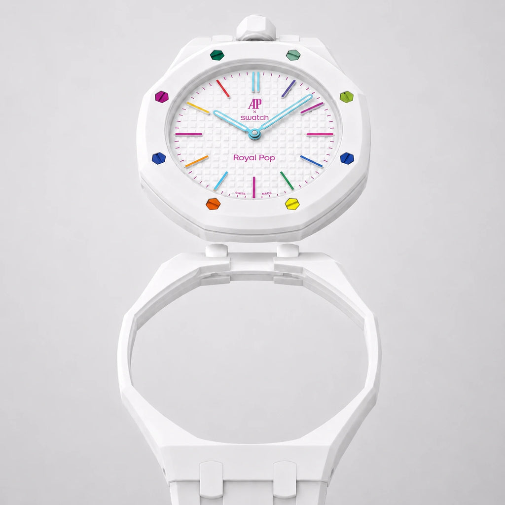 Rubber Strap & Case For AP x Swatch Royal Pop - Huit Blanc