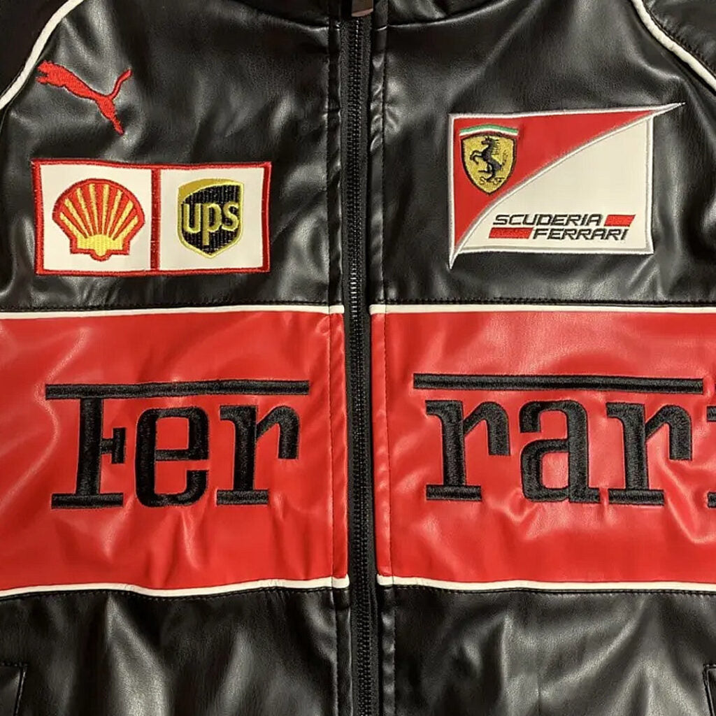 90's Vintage Scuderia Frrari Jacket – Leather Edition