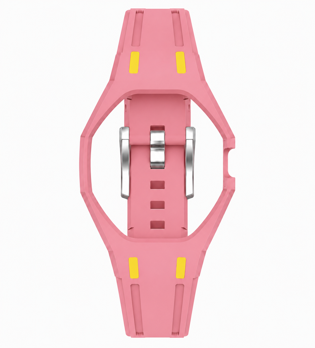 Rubber Strap & Case For AP x Swatch Royal Pop - Otg Roz