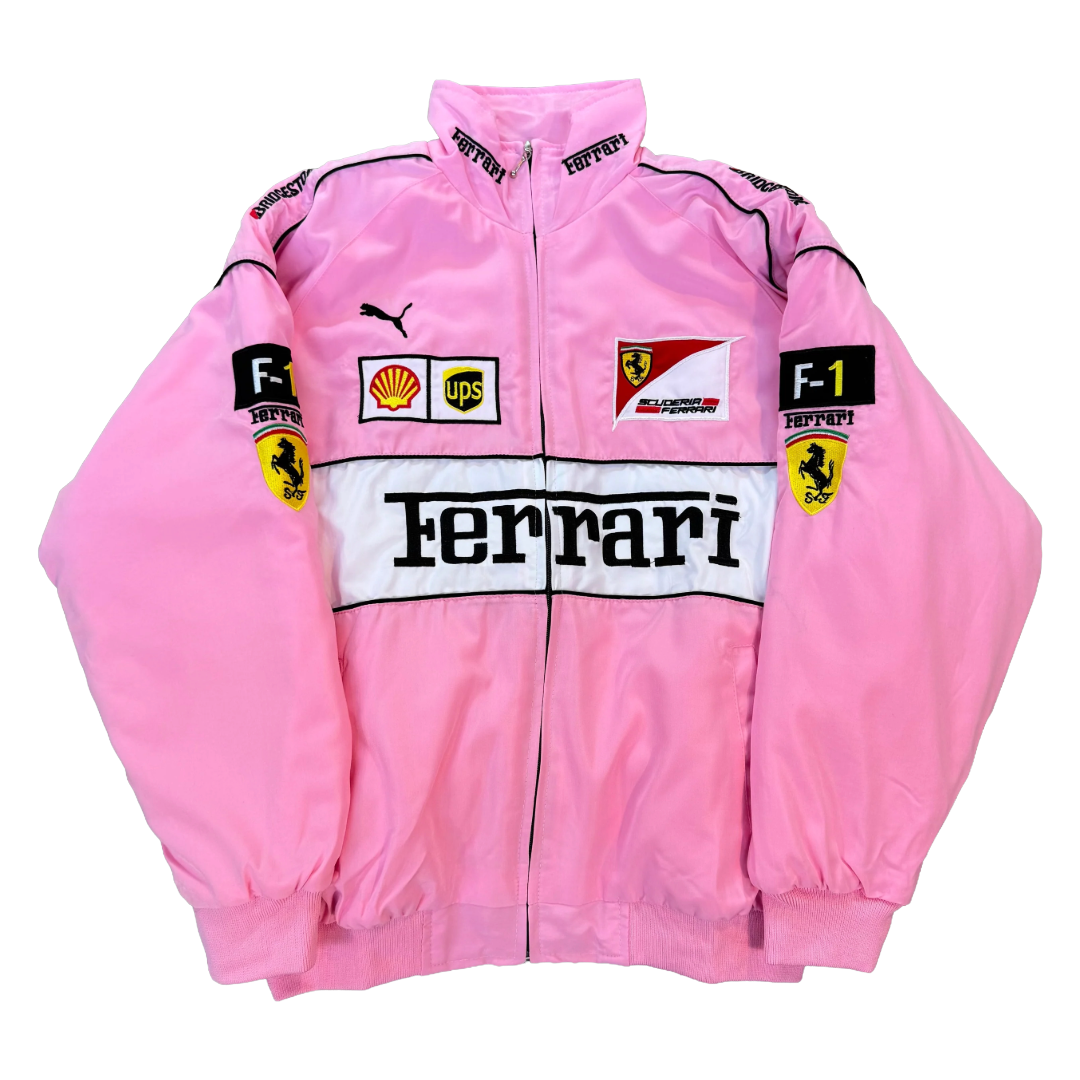 Vintage Pink Scuderia Frrari Jacket