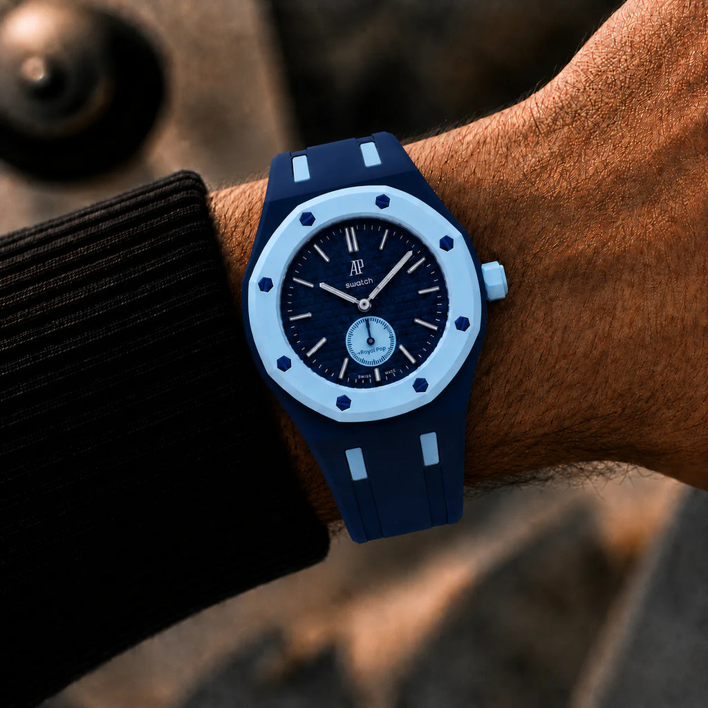 Rubber Strap & Case For AP x Swatch Royal Pop - Lán Ba