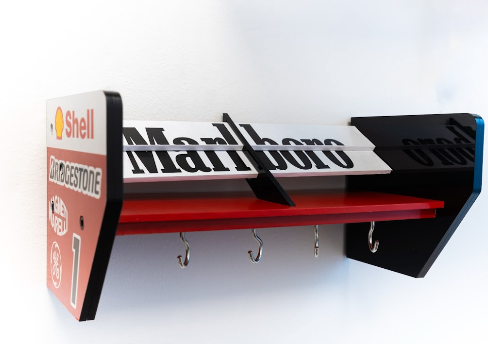 🔥 ApexGrid Spoiler Shelf – Racing Keyholder