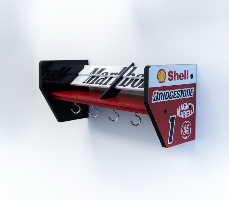 🔥 ApexGrid Spoiler Shelf – Racing Keyholder