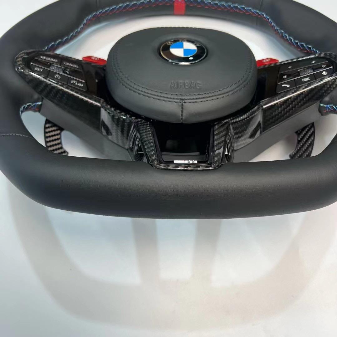 2025 LCI Steering Wheel w/ Carbon Fiber Trim Complete Replacement- BMW G Chassis