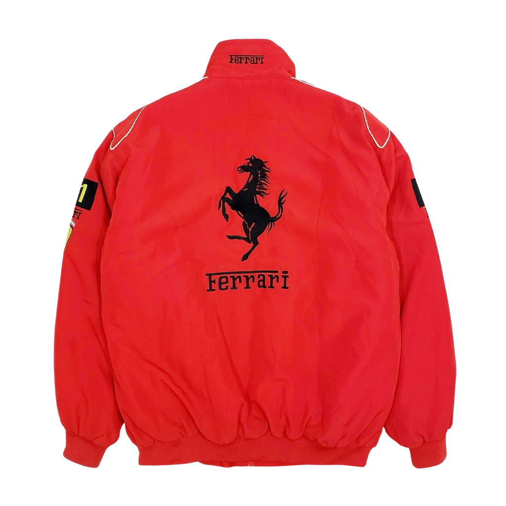 Vintage Scuderia Red-White Frrari Jacket
