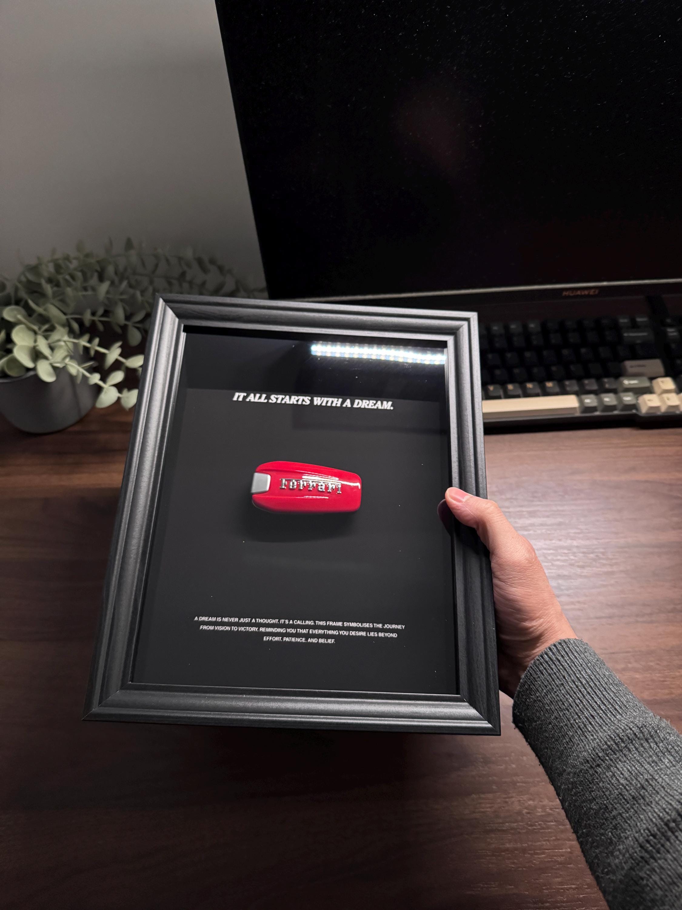 "It All Starts With A Dream" Frame - Ferrari Edition