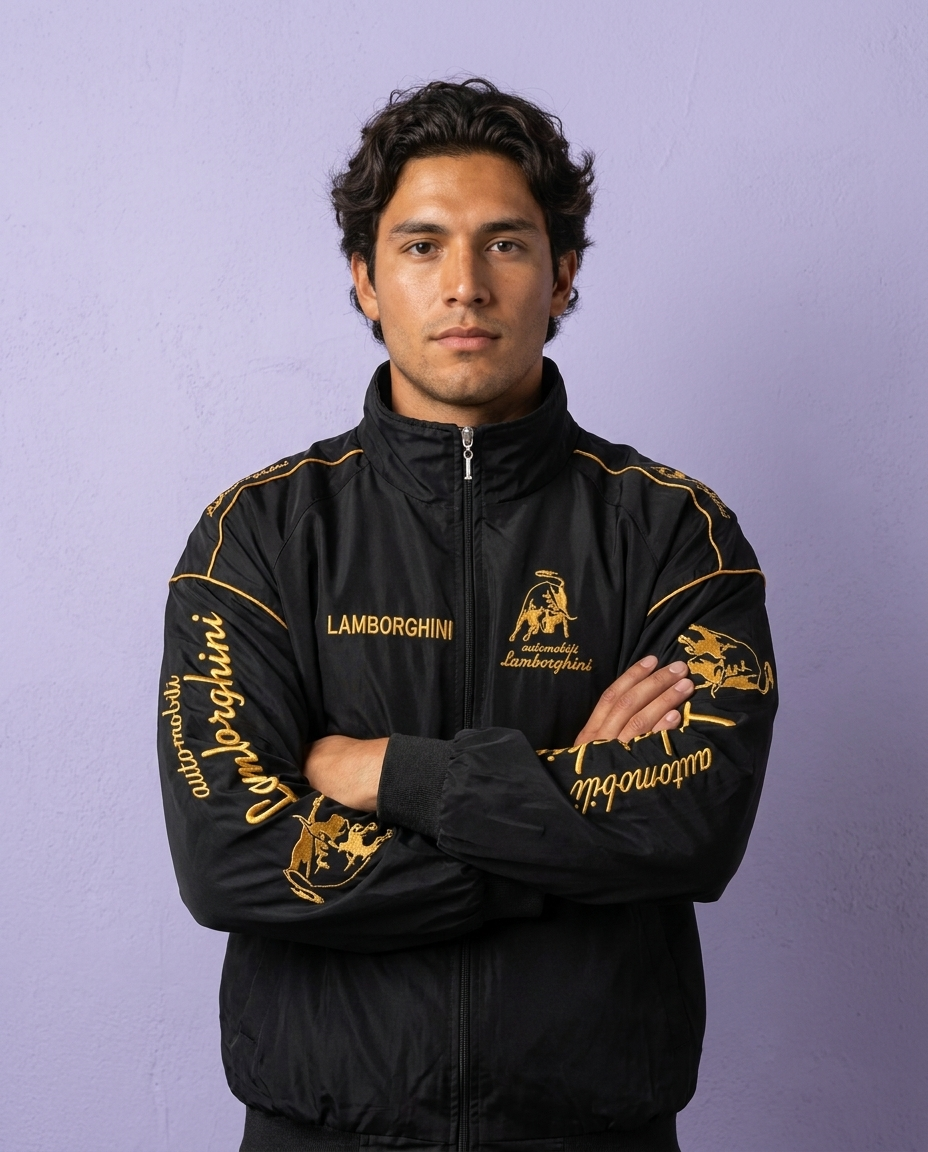 Automobili Vintage Lmborghini Racing Jacket
